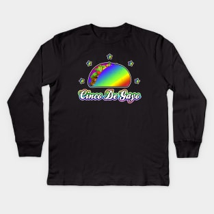 Cinco De Gayo Kids Long Sleeve T-Shirt